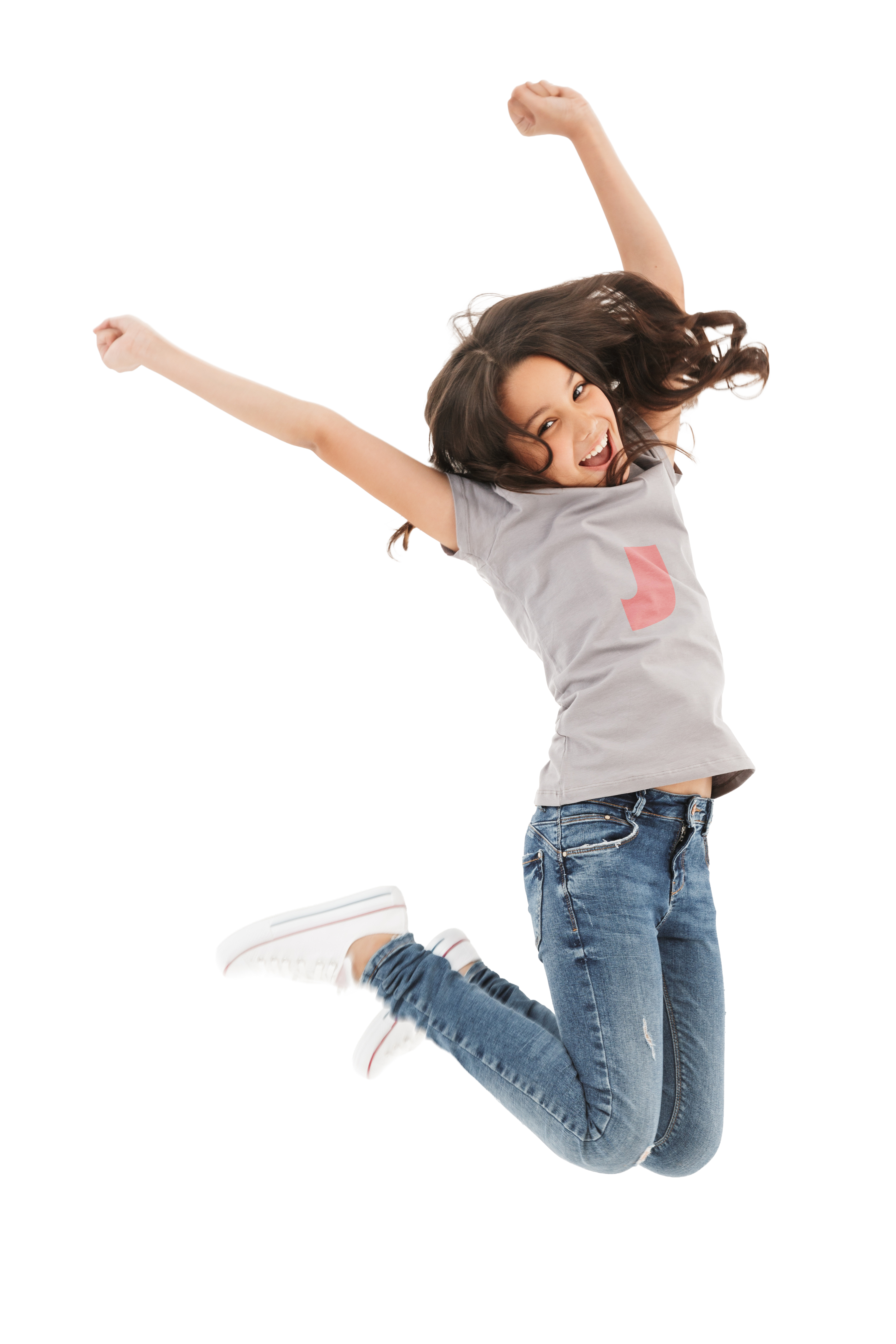 bambina che salta al parco giochi Jungle Jump Roma